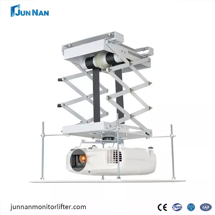 Quais inovações de produtos estão disponíveis para colchetes de elevação do projetor?