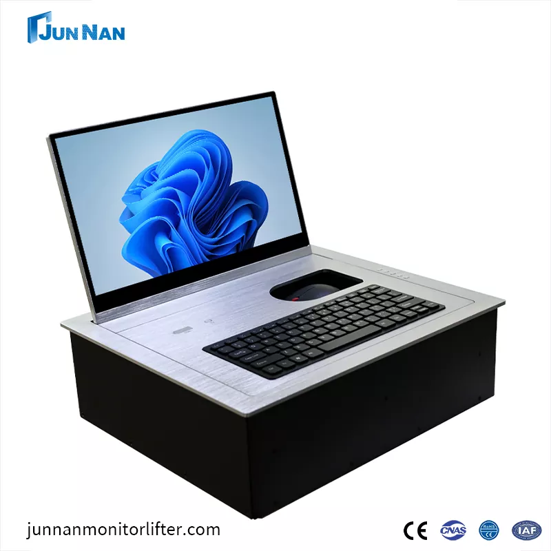 Por que o flip-flop com monitor LCD é a escolha mais inteligente para mesas de conferência modernas?